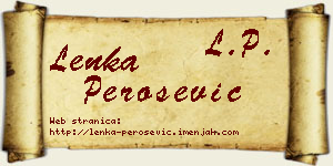 Lenka Perošević vizit kartica